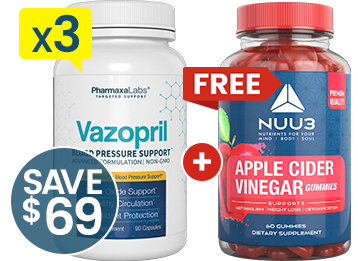 Vazopril 3 bottles